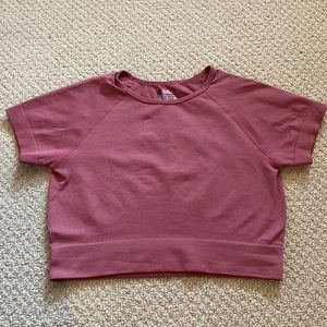 Seamless Pink Workout Crop Top